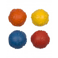 Hračka DUVO+ Lopta gumová pískacia s labkami 7 cm