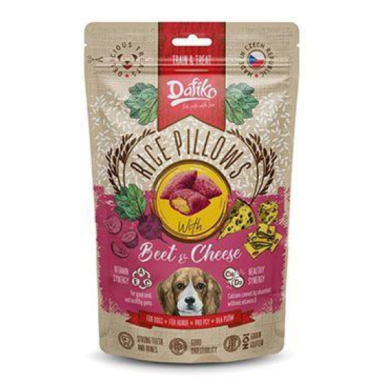 Dafiko plněné polštářky pro psy řepa/sýr 80g Dafiko plněné polštářky pro psy řepa/sýr 80g