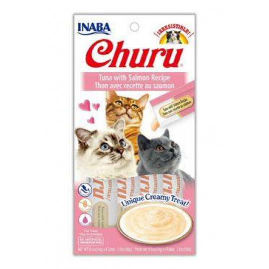 Churu Cat Purée Tuniak s Lososom 4x14g Churu Cat Purée Tuniak s Lososom 4x14g