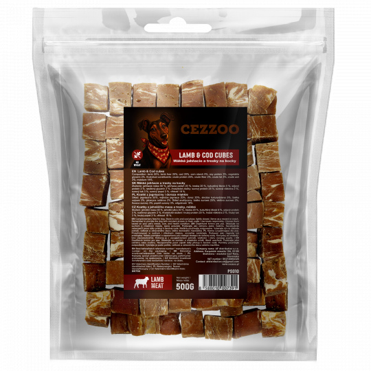 CEZZOO SNACK Lamb & Cod cubes 500g