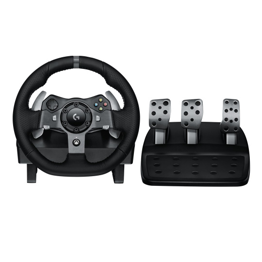 Logitech G G920 Driving Force Černá USB 2.0 Volant + Pedály Analogový/digitální PC, Xbox One, Xbox Series S, Xbox Series X