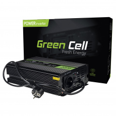 Green Cell INV07 zdroj/transformátor Auto 300 W Černá
