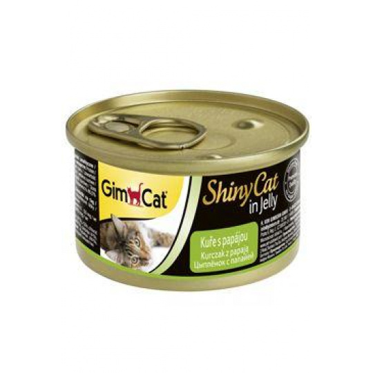 Gimcat ShinyCat konz. kuracie+papája 70g