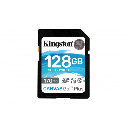 Kingston Technology Canvas Go! Plus 128 GB SD UHS-I Třída 10