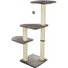 Škrabadlo ALTEA, 3 podesty, 117 cm / o 9 cm, platinovo sivá