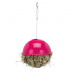 Závesná guľa na potravu napoly plastová/sieťovina 16 cm