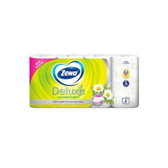 Wc toaletný papier ZEWA Deluxe Aqua Tube Camomile3V 8ks Wc toaletný papier ZEWA Deluxe Aqua Tube Camomile3V 8ks