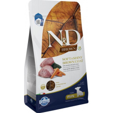 Farmina N&D dog BROWN (GF) puppy mini, jahňacie, spirulina & mrkva, 1,5 kg