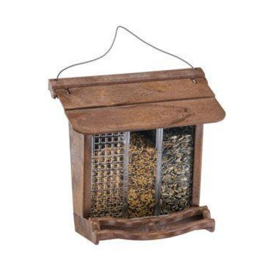 Krmítko vonkajšie plastové JOK 11 dekor drevo FP Krmítko vonkajšie plastové JOK 11 dekor drevo FP