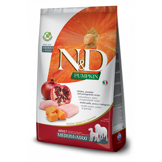 N&D Pumpkin DOG Adult M/L Chicken&Pomegranate 12kg