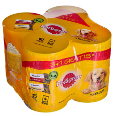 PEDIGREE Beef and chicken with jelly - Mokré krmivo pro psy - 4x400 g