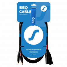 SSQ RCAXM5 - kabel RCA - XLR - 5 m, Černá