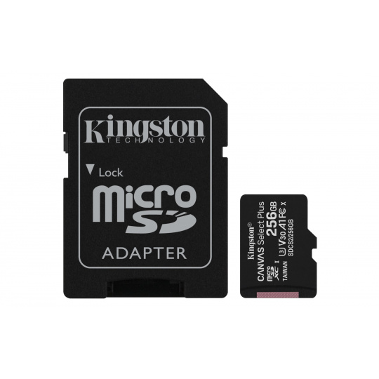 Kingston Technology Canvas Select Plus 256 GB MicroSDXC UHS-I Třída 10