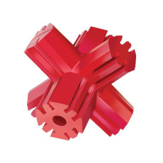 Hračka Kong Dog Dental Jump'N Jack, plniaca, červená, guma prírodná, M