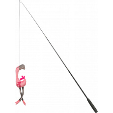 Teleskopická hracia tyč s plameniakom, 42 - 106 cm, sklolaminát