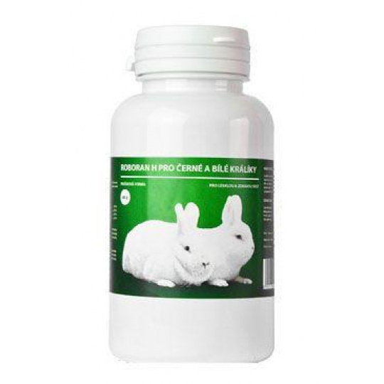 Roboran H pre králiky Čierne a Biele 60g