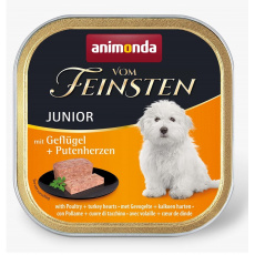 animonda Vom Feinsten with poultry + turkey hearts Srdce, Drůbež, Turecko Junior 150 g