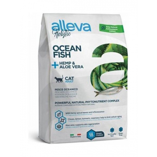 Alleva HOLISTIC cat adult ocean fish & konope & aloe vera 10 kg