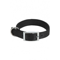 Obojok pes SOFT NYLON čierny 25mm/65cm Zolux