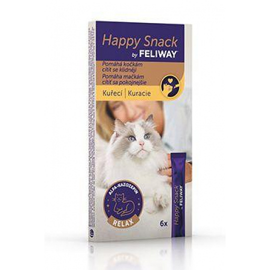 Feliway Happy Snack Kuracie 6x15g