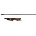 Udica s koženým strapcom a perím 50 cm