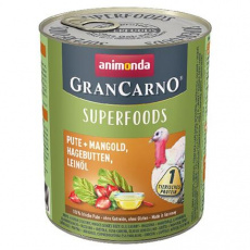 GRANCARNO Superfoods morka, mangold, šípky, ľanový olej 800 g pre psy GRANCARNO Superfoods morka, mangold, šípky, ľanový olej 800 g pre psy