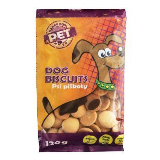 Piškóty Happy Cool Pet s vápnikom pre psy 120g Piškóty Happy Cool Pet s vápnikom pre psy 120g
