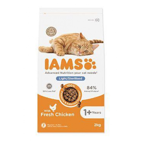 Iams Cat Adult Weight Control Chicken 2kg Iams Cat Adult Weight Control Chicken 2kg