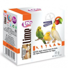 LOLOpets LIME jablkový minerálny kameň pre vtáky 35 g LOLOpets LIME jablkový minerálny kameň pre vtáky 35 g
