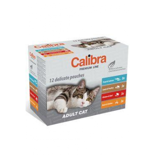 Calibra Cat kapsička Premium Adult multipack 12x100g