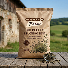 CEZZOO FARM Bio pelety z lúčneho sena 20kg CEZZOO FARM Bio pelety z lúčneho sena 20kg