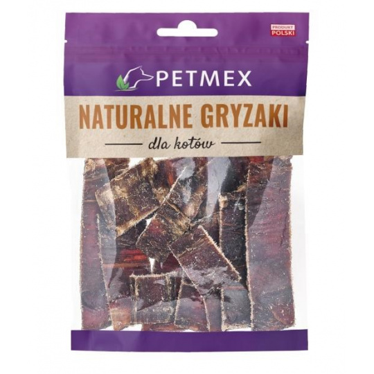 PETMEX Beef gullet strips - pamlsek pro kočky - 40g