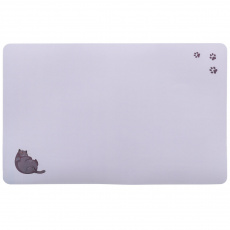 Prestieranie pre mačky, Fat Cat s labkami, 44 x 28 cm, sivá