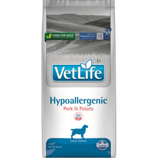 Farmina Vet Life dog hypoallergenic, pork & potato 12 kg Farmina Vet Life dog hypoallergenic, pork & potato 12 kg