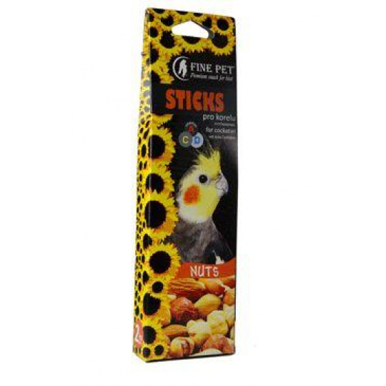 FINE PET Tyčinka Korela Orechy 2ks/110g FINE PET Tyčinka Korela Orechy 2ks/110g
