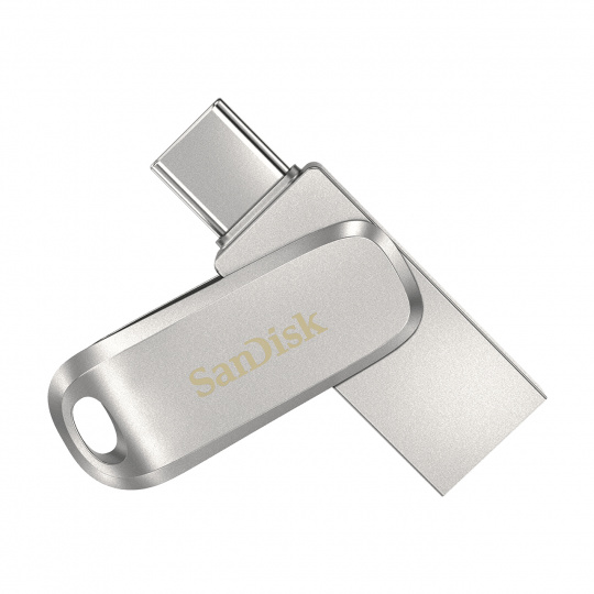 SanDisk Ultra Dual Drive Luxe USB paměť 64 GB USB Type-A / USB Type-C 3.2 Gen 1 (3.1 Gen 1) Nerezová ocel