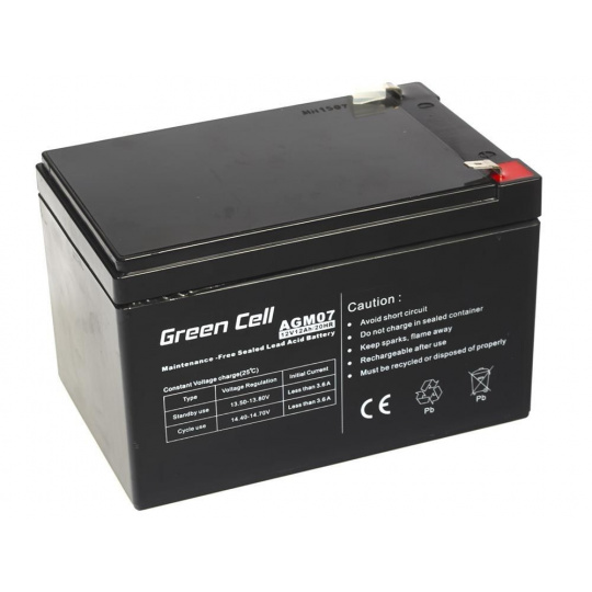 Green Cell AGM Battery 12V 12Ah - Batterie - 12.000 mAh Olověná (VRLA)