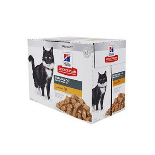 Hill's Fel. SP Adult7+ Sterilised Chicken kapsička 12x85g