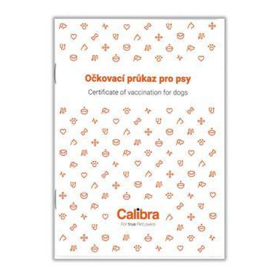 Očkovací preukaz pes Calibra 1ks