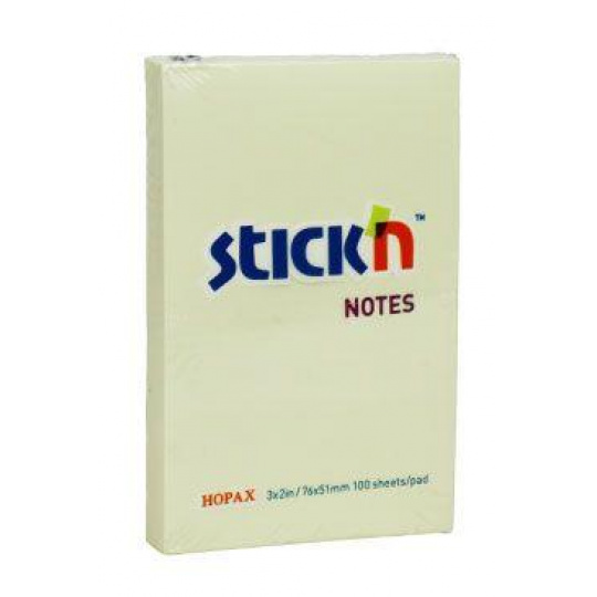 Bloček samolepiaci Hopax žltý 76x50 Bloček samolepiaci Hopax žltý 76x50