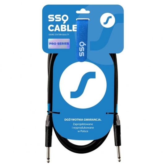 SSQ JMPJMP2 Pro - Kabel 6,3 mm mono jack - 6,3 mm mono jack se svorkami Neutrik, 2 m