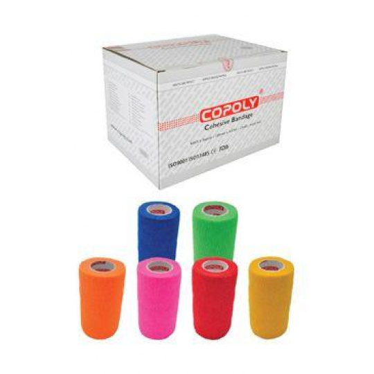 Elastická bandáž. CoPoly 15cm x 4,5m NEON 12ks