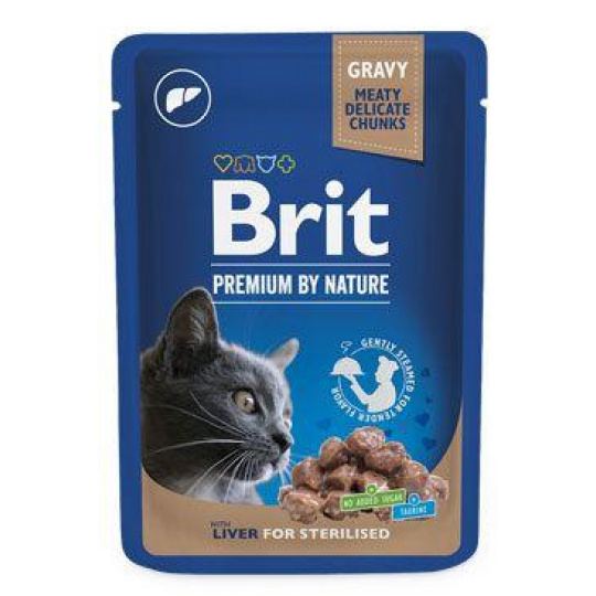 Brit Premium Cat kapsička Liver for Sterilised 100g Brit Premium Cat kapsička Liver for Sterilised 100g