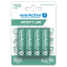 Rechargeable batteries everActive Ni-MH R6 AA 1100 mAh Infinity Line - 4 pieces