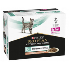 PURINA Pro Plan Veterinary Diets EN St/Ox Gastrointestinal Losos - vlhké krmivo pro kočky - 10x85 g