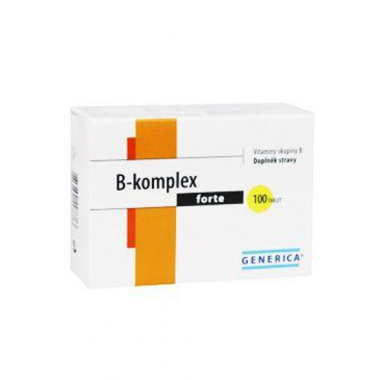 Vitamín B-komplex Forte Generica 100tbl Vitamín B-komplex Forte Generica 100tbl