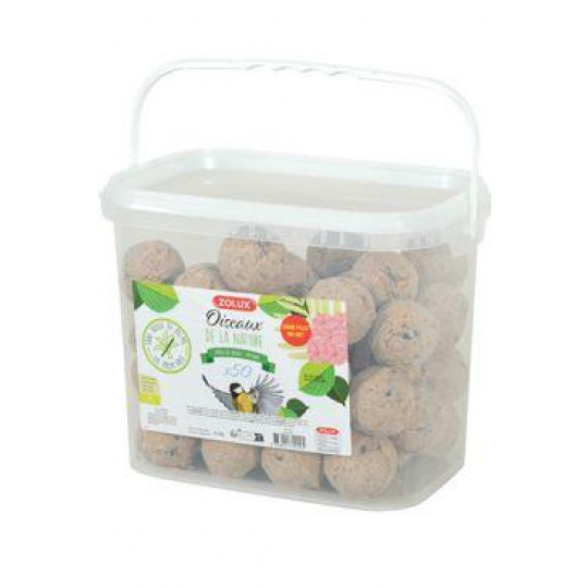 Lojová guľa so semienkami 90g vedro 50ks bezsieťky Zolux