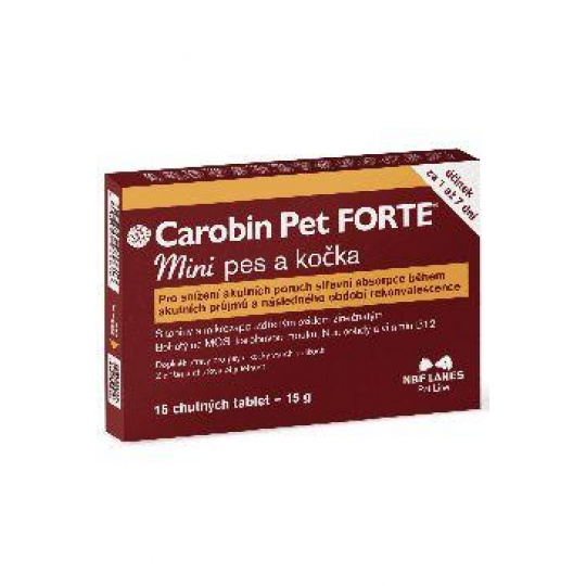 Carobin Pet Forte Mini pro psy a kočky 15tbl Carobin Pet Forte Mini pro psy a kočky 15tbl