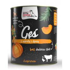 SYTA MICHA Goose with apricots and pumpkin - mokré krmivo pro psy - 800g