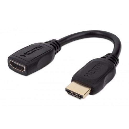 Manhattan 354523 kabelová redukce HDMI 19-pin Černá